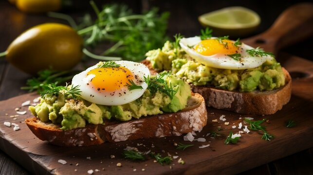 Tostadas con Aguacate